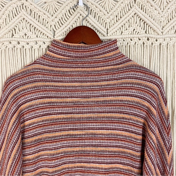 Lulu’s My Number One Orange Multi Striped Dolman Sleeve Shift Dress Small - Picture 5 of 14